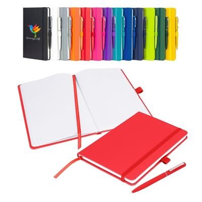 NOTES LONDON WILSON BLANCO A5 NOTEBOOK & PEN in Red