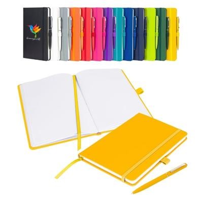 NOTES LONDON WILSON BLANCO A5 NOTEBOOK & PEN in Yellow