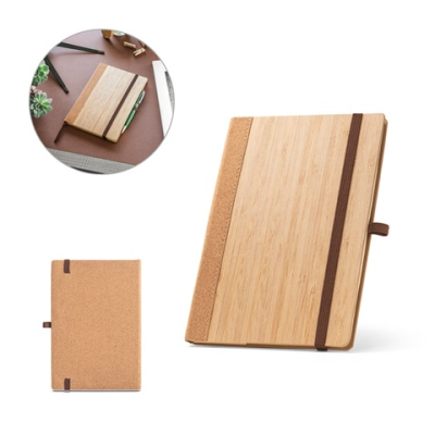 ORWELL A5 NOTE BOOK in Bamboo & Cork x Sheet with Lined x Sheet