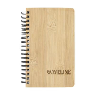 PAPER NOTE BOOK MADE FROM STONEWASTE-BAMBOO A6 in Brown - PROMOTIONAL CORPORATE GIFT