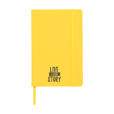 POCKET PAPER NOTE BOOK A5 in Yellow - PROMOTIONAL CORPORATE GIFT