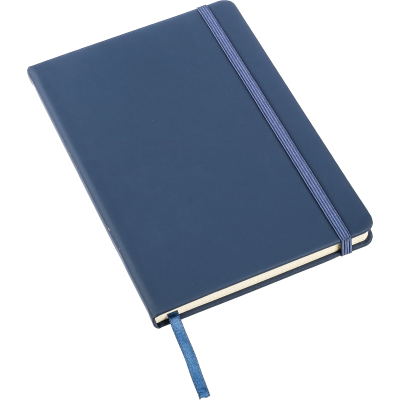 PU NOTE BOOK (A5) with Grid Square Pages in Blue