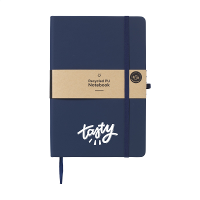 RECYCLED GRS PU PAPER NOTE BOOK A5 in Navy