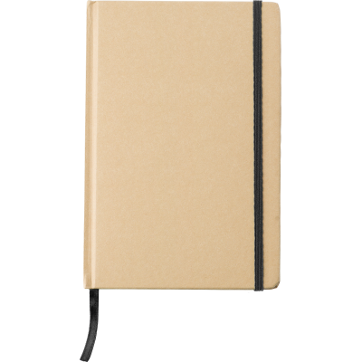 RECYCLED KRAFT NOTE BOOK (APPROX A5) in Black