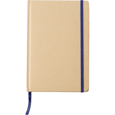 RECYCLED KRAFT NOTE BOOK (APPROX A5) in Blue