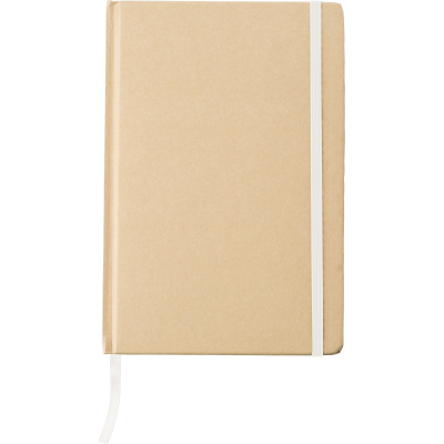 RECYCLED KRAFT NOTE BOOK (APPROX A5) in White