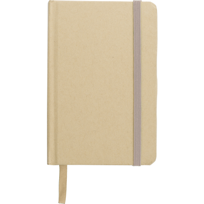 RECYCLED KRAFT NOTE BOOK (APPROX A6) in Khaki