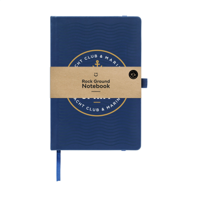 ROCK GROUND PAPER NOTE BOOK A5 in Dark Blue - PROMOTIONAL CORPORATE GIFT