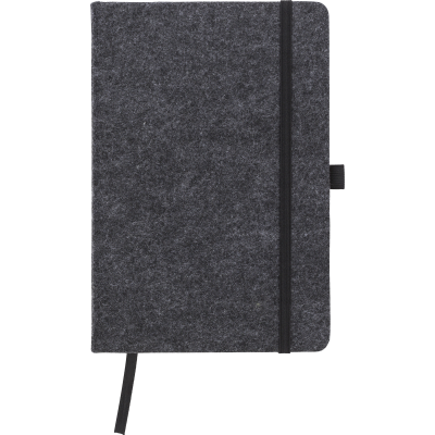 RPET FELT NOTE BOOK (A5) in Dark Grey