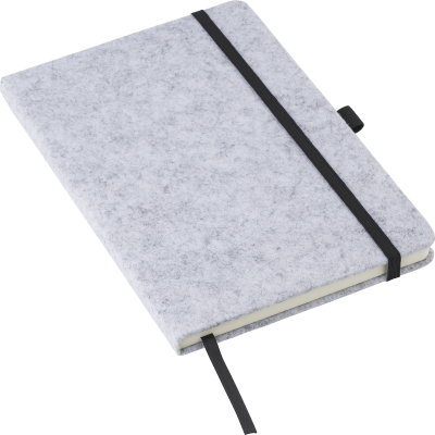 RPET FELT NOTE BOOK (A5) in Grey