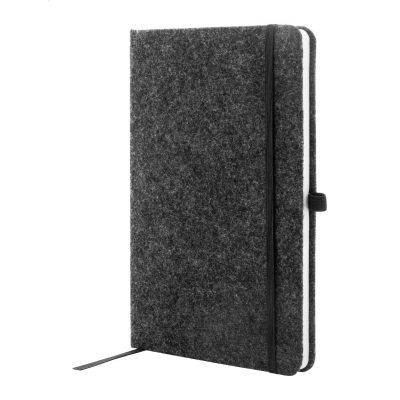 RPET FELT NOTE BOOK in Dark Grey