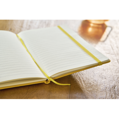 RPET NOTE BOOK (A5) in Yellow - PROMOTIONAL CORPORATE GIFT
