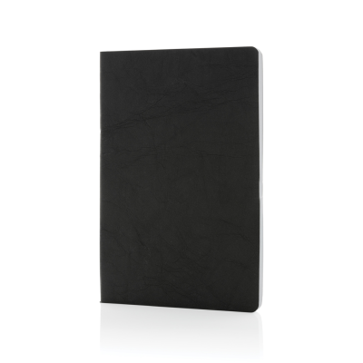 SALTON A5 GRS CERTIFIED RECYCLED PAPER NOTE BOOK in Black