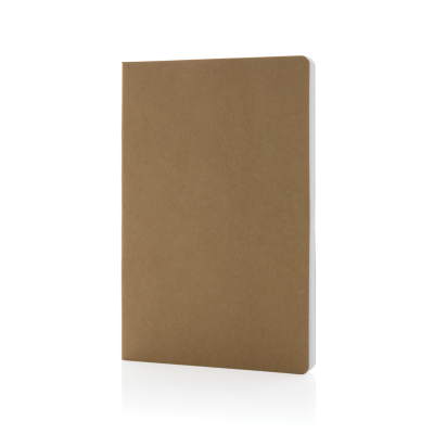 SALTON A5 GRS CERTIFIED RECYCLED PAPER NOTE BOOK in Brown