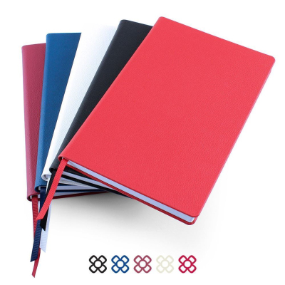 SILK STONE PAPER COMO A5 CASEBOUND NOTE BOOK - PROMOTIONAL CORPORATE GIFT