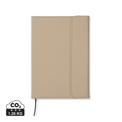VINGA BALTIMORE GRS CERTIFIED PAPER & PU NOTE BOOK in Greige