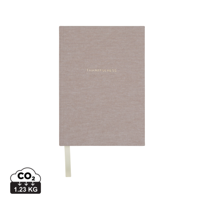 VINGA THANKFULNESS GRS RECYCLED PAPER JOURNAL in Beige