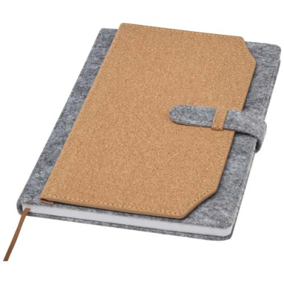 VIVIANA A5 RECYCLED FELT AND CORK NOTE BOOK
