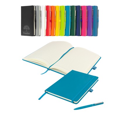 WATSON A5 VALUE-FOR-MONEY NOTEBOOK & PEN in Teal
