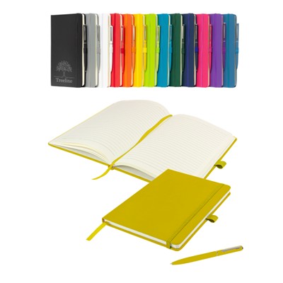 WATSON A5 VALUE-FOR-MONEY NOTEBOOK & PEN in Yellow