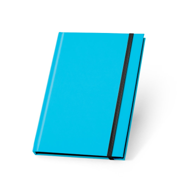 WATTERS A5 NOTE BOOK in Neon Fluorescent Fluorescent PU with Lined Pages in Light Blue
