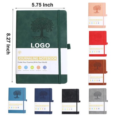 A5 LEATHER LINED JOURNAL HARDCOVER EXECUTIVE NOTEBOOKS