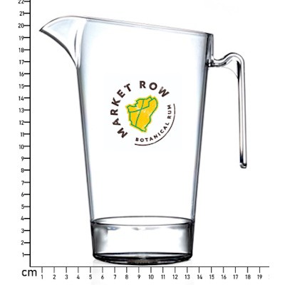 1500ML (52OZ) SHATTERPROOF STACKING JUG LINED AT TWO-PINTS - PRINTED FOR UK EVENTS
