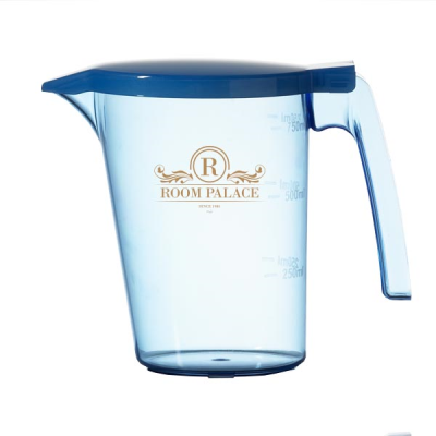 BEDSIDE WATER JUG AND BLUE LID - 750ML