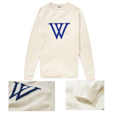 JACQUARD KNITTED LOGO JUMPER