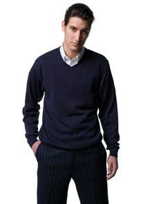 RUSSELL COLLECTION V NECK JUMPER
