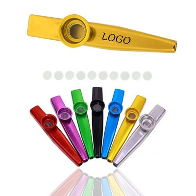 MULTI-COLORED METAL KAZOO PERCUSSION ACCOMPANIMENT