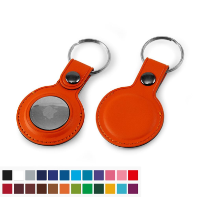 AIRTAG KEYRING FOB BELLUNO OR TORINO PU with Split Ring