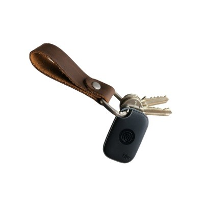 TILE PRO + FULL GRAIN LEATHER KEYRING FOB