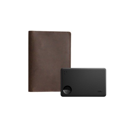 TILE SLIM + FULL GRAIN PASSPORT WALLET 