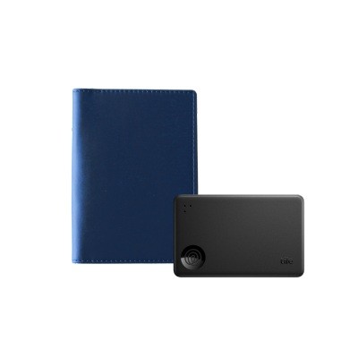 TILE SLIM + VEGAN LEATHER PASSPORT WALLET 