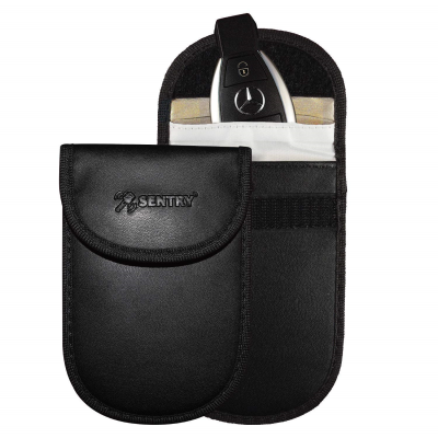 RFID CAR KEY POUCH in Black