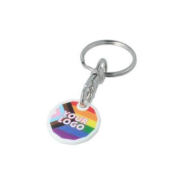 12 SIDED £1 TROLLEY COIN KEYRING