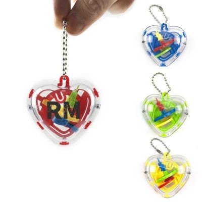 3D PUZZLE TOY MAZE BALL KEYRING CHAIN - PROMOTIONAL CORPORATE GIFT