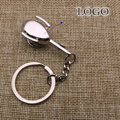 AEROPLANE SHAPE KEYRING CHAIN & RING