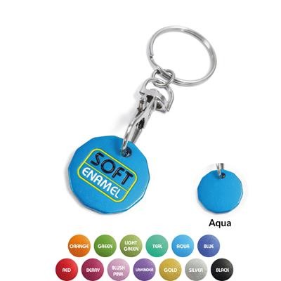 ALUMINIUM TROLLEY COIN £1 OR 1€ SIZE COIN with Anodised Colour Plating