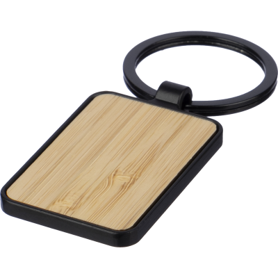 BAMBOO KEYRING in Black
