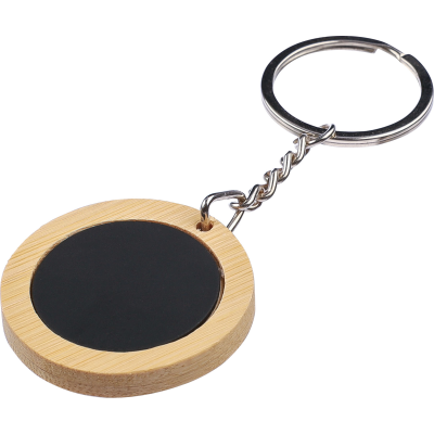 BAMBOO KEYRING in Black