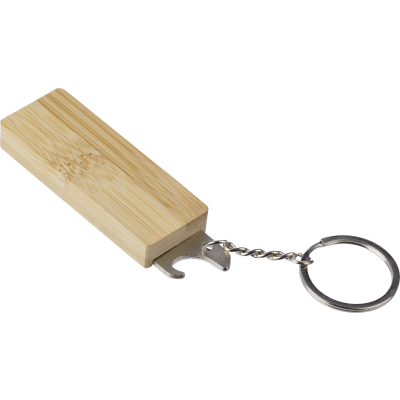 BAMBOO KEYRING TOOL in Brown