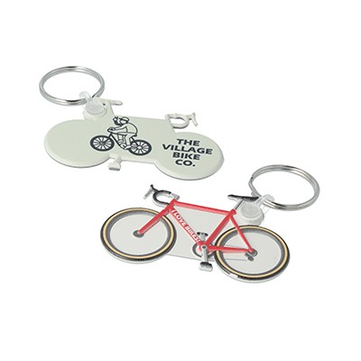 BICYCLE SHAPE FUNKEYS KEYRING