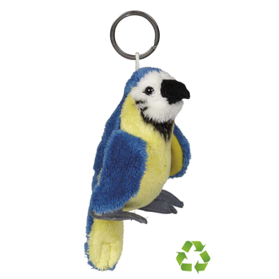 BLUE & GOLD MACAW KEYRING RECYCLED