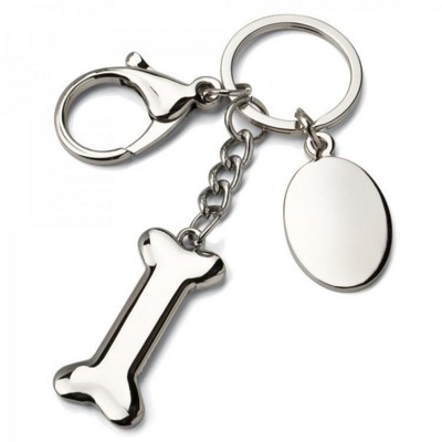 BONE METAL KEYRING