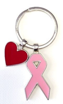 BREAST CANCER AWARENESS KEYRING CHAIN