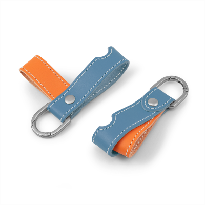 CAPRI LEATHER MOBILE PHONE STAND STITCHED KEYRING FOB