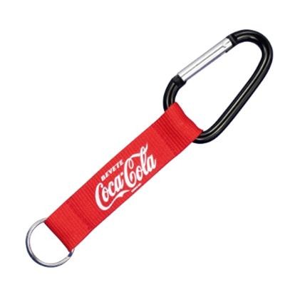 CARABINER SHORT STRAP KEYRING