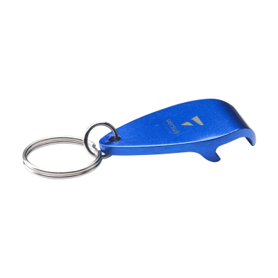 CARRERA GRS RECYCLED ALUMINIUM METAL OPENER  &  KEYRING in Blue